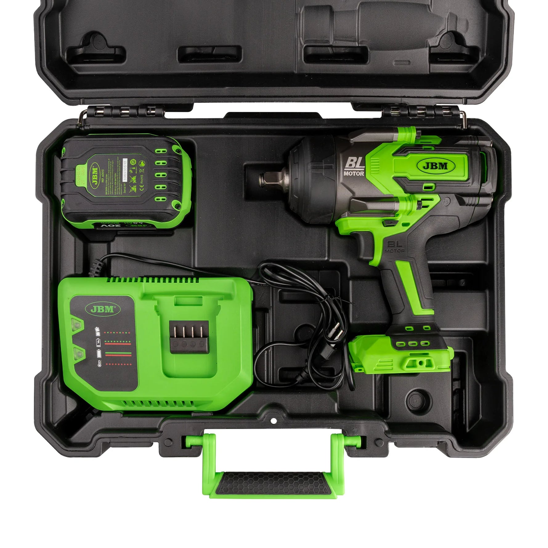 PISTOLA DE IMPACTO BRUSHLESS A BATERÍA 1/2" 1300NM CON MALETÍN