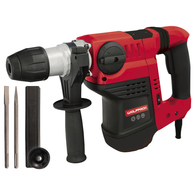 Martillo Perforador Demoledor SDS Max 1500W – 4 Funciones, 2–10J Impacto, Profesional con Maletín y Accesorios