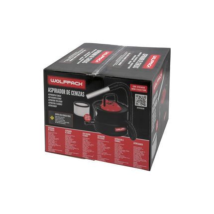 Aspirador de Cenizas  1200W con Depósito Metálico 15L | Aspira cenizas para Chimeneas y Estufas