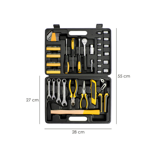 Juego de Herramientas 160 Piezas con Maletín | Kit Completo en Acero Cromo Vanadio