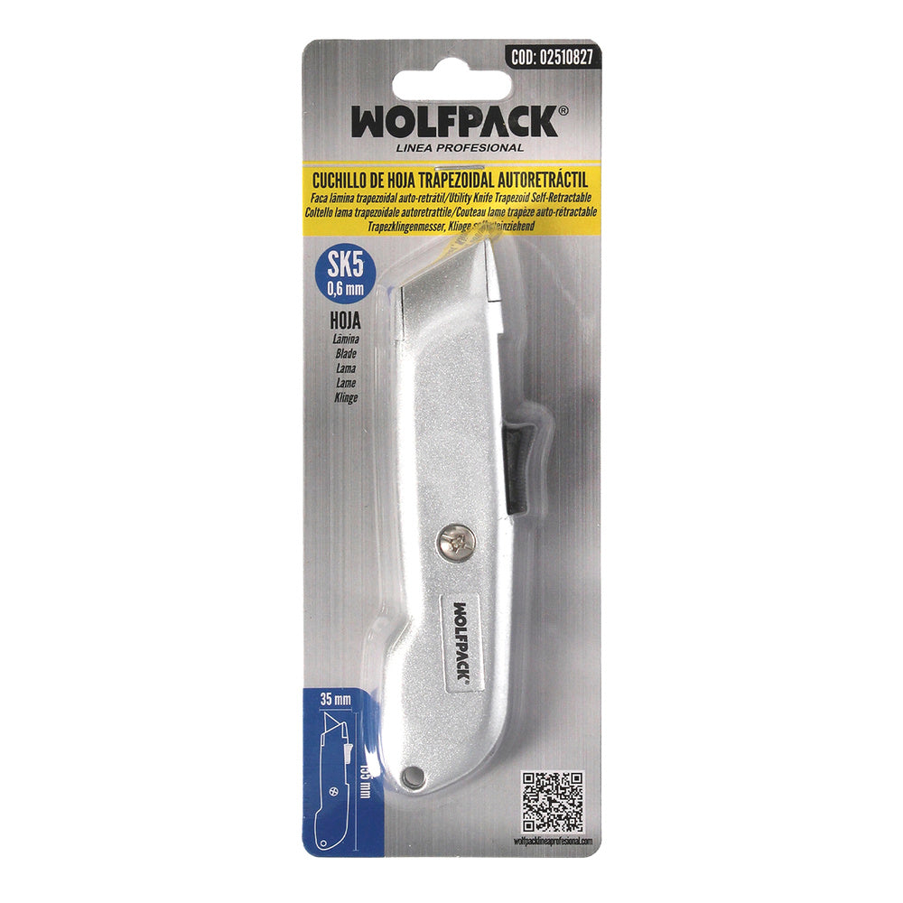 Cutter Autorretráctil con Hoja SK5 de Seguridad