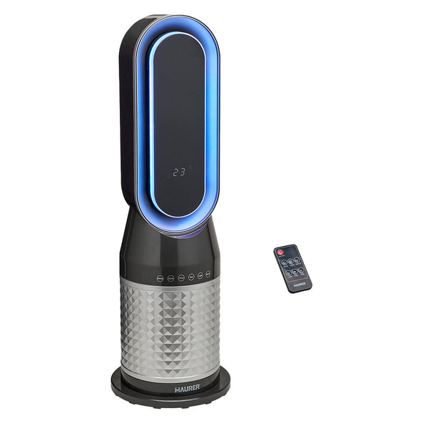Termoventilador Cerámico con Mando 2000 W | Oscilante y LED