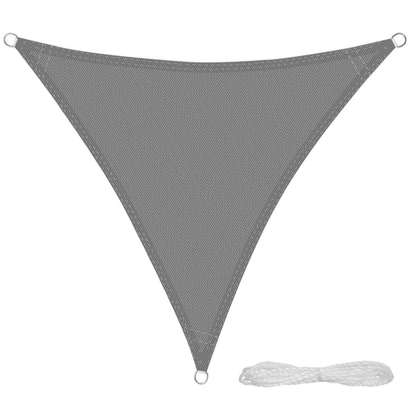 Toldo Vela Sombra Triangular para Jardín 5,0 x 5,0 metros