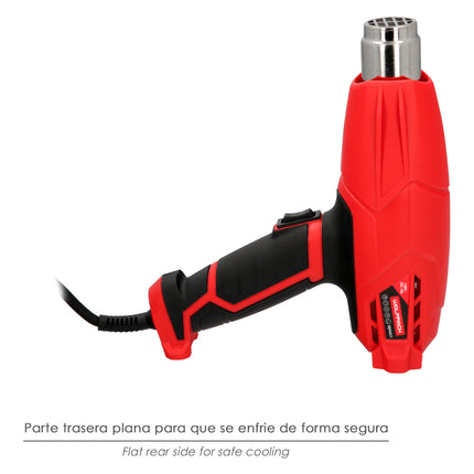 Pistola de Aire Caliente 2000W con 2 Potencias y Accesorios | Decapador Eléctrico Profesional