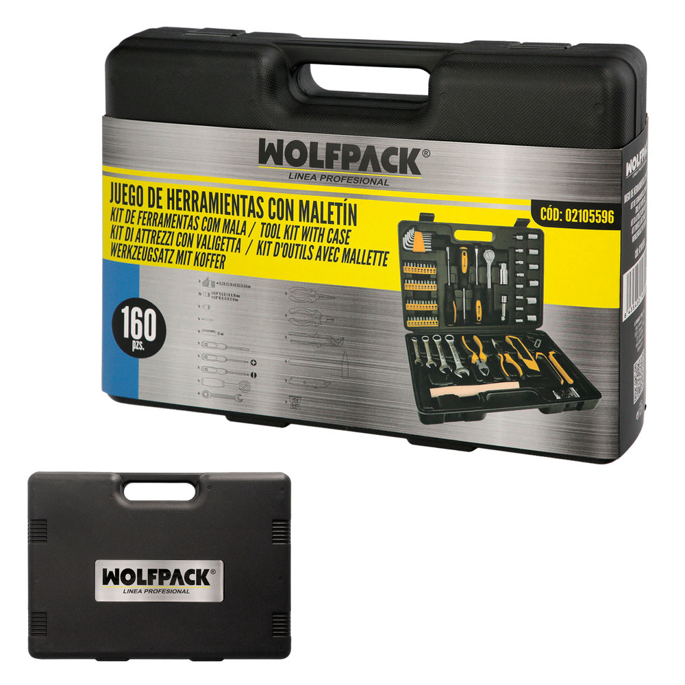 Juego de Puntas y Adaptadores 1/4" 122 Piezas con Maletín | Acero Cromo Vanadio