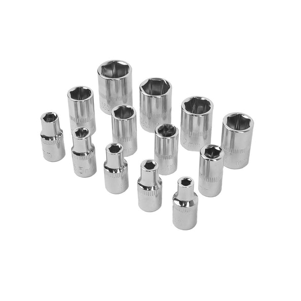 Juego de Llaves de Vaso y Puntas 1/4" 46 Piezas con Carraca y Maletín | Acero Cromo Vanadio