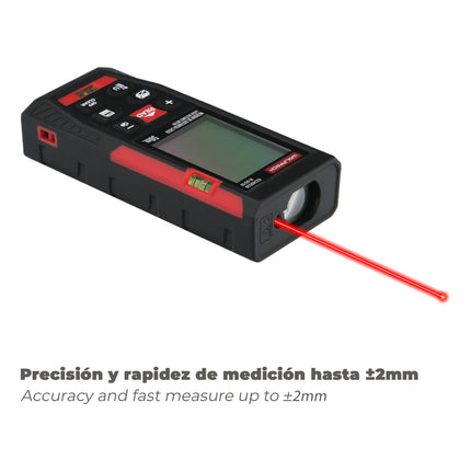 Medidor Láser 50 m con 10 Funciones y Alta Precisión