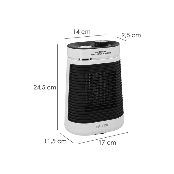 Termoventilador Cerámico Oscilante 1000 - 1500 W