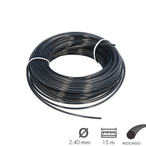 Hilo Nylon Redondo 2,4 mm – 15 m | Profesional para Desbrozadora