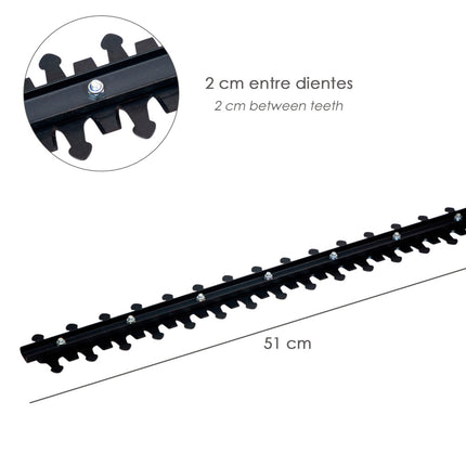 Recortasetos Eléctrico 650 W – Cuchilla 510 mm