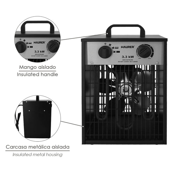 Calefactor Industrial 1650 - 3300 W