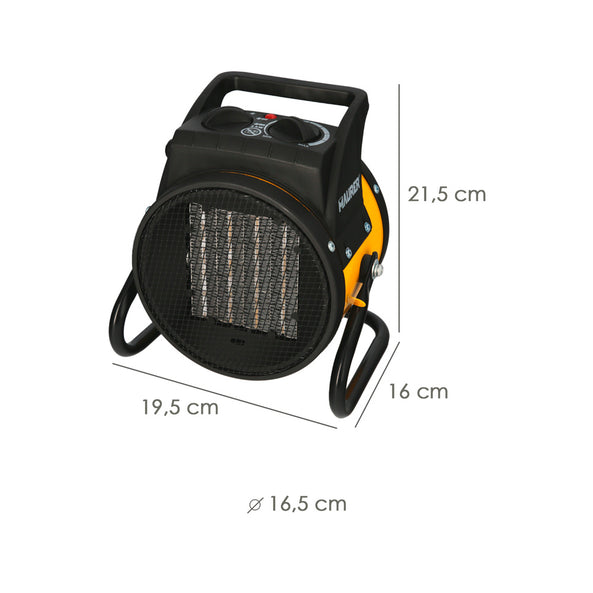 Calefactor Termoventilador Cerámico Cañón Suelo y Pared