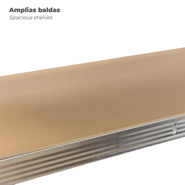Estantería Sin Tornillos 90x40x180 cm | 5 Baldas 100 kg por nivel
