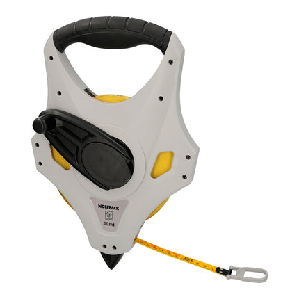 Cinta Métrica 50 m Fibra de Vidrio con Recogida 3X