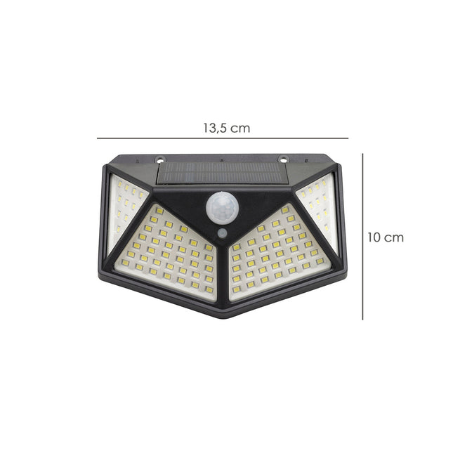 Aplique Solar LED con Sensor de Luz y Movimiento 270 Lúmenes