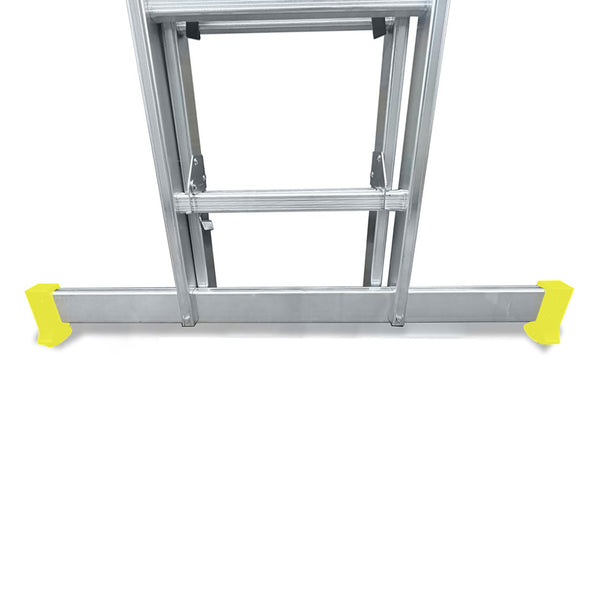 Escalera de Aluminio 2 Tramos Mecánica 14+14 Peldaños