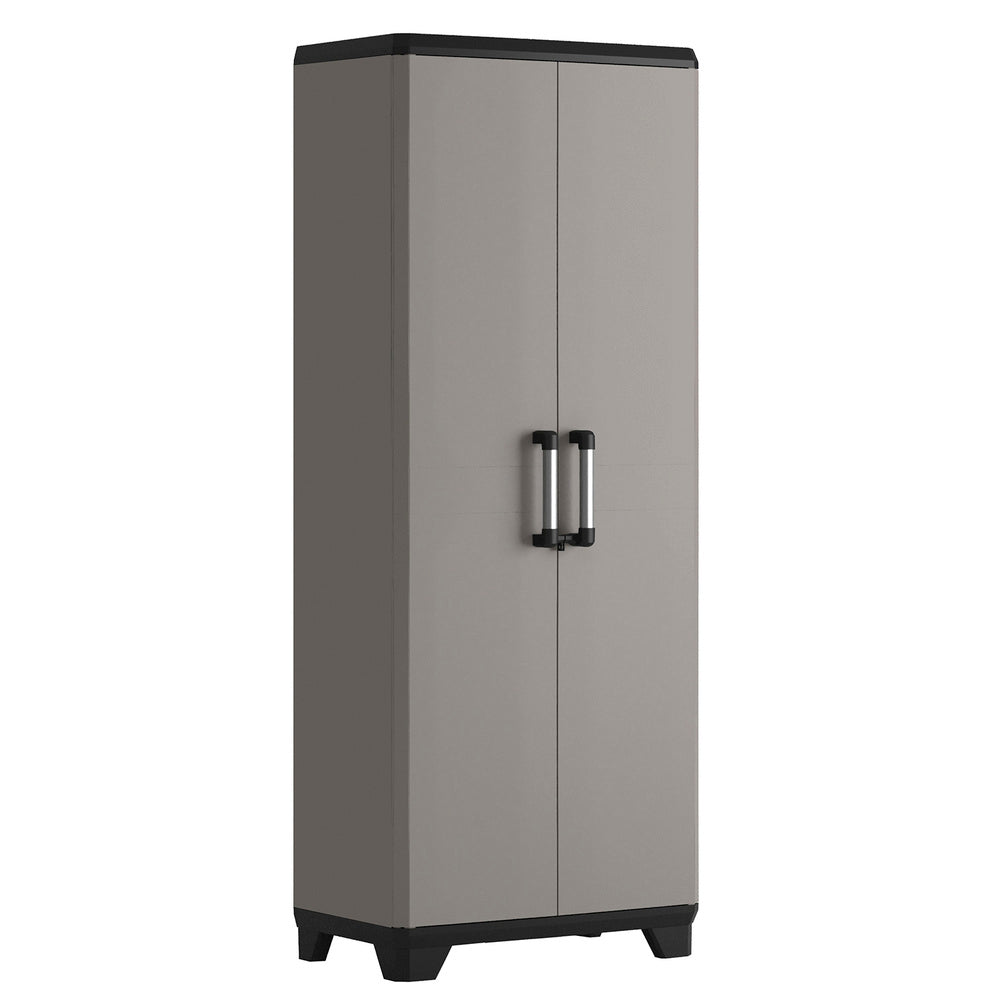 Armario de Resina 68×39×173 cm | Con Portaescoba | Multiusos