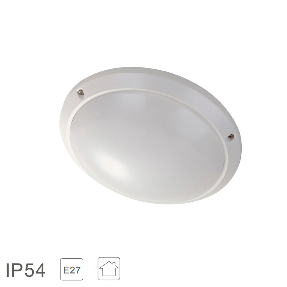 Lámpara Plafón Interiores / Exteriores IP45 E27 Ø27 cm