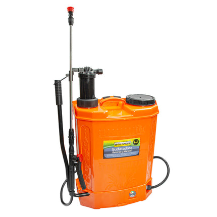 Sulfatadora Eléctrica a Batería 16L 12V 8Ah – Doble Uso Manual o Automático con Lanza Inox