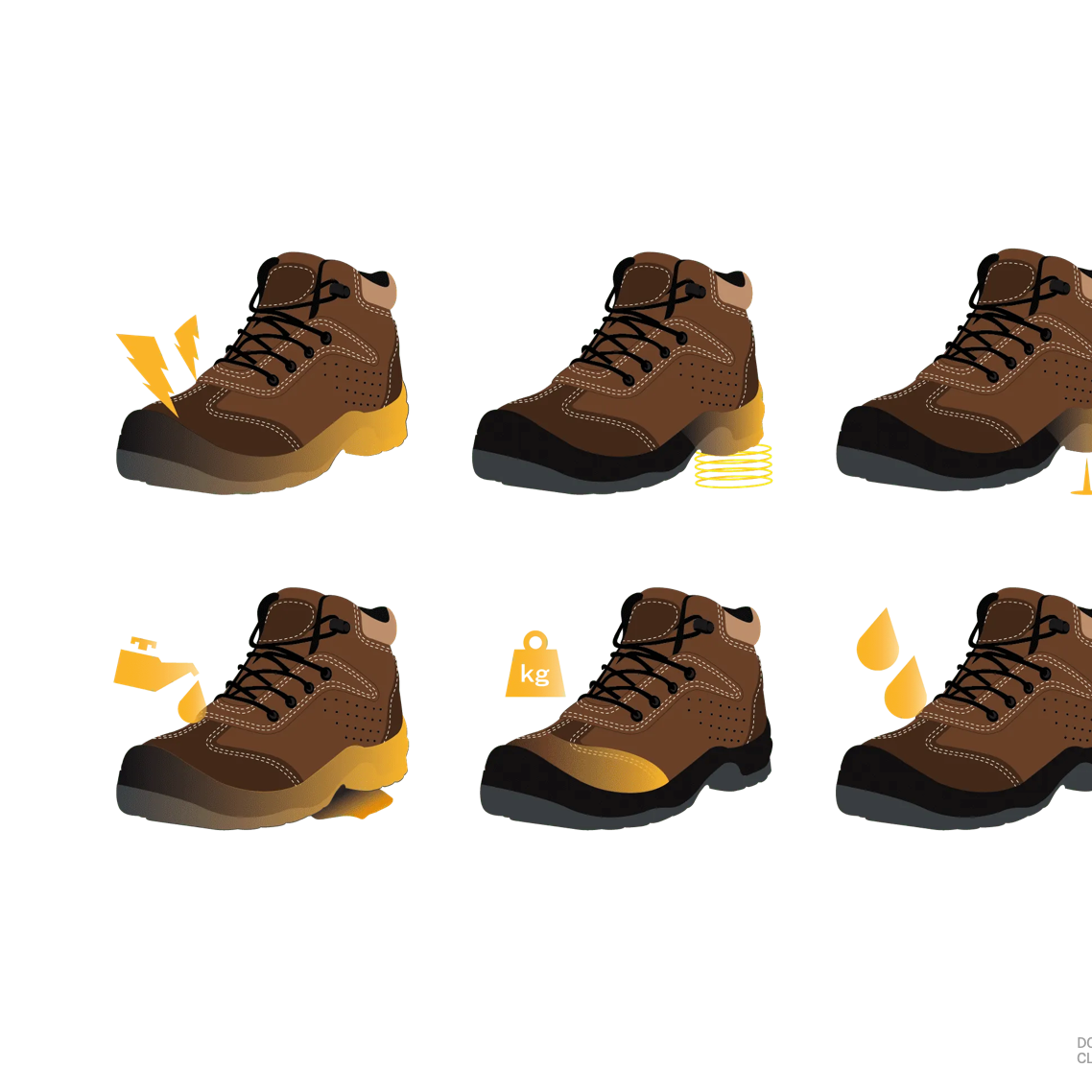 Bota de seguridad OXIS S1P con empeine de gamuza