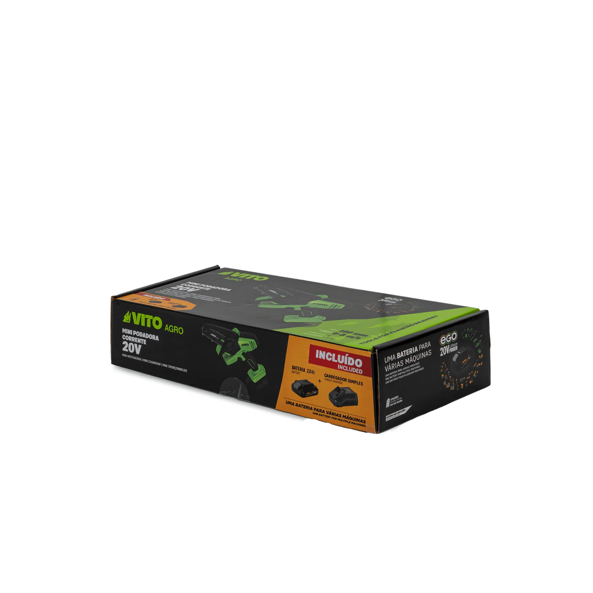 Mini Motosierra 20V con Batería y Cargador – Para Jardín y Poda de Ramas