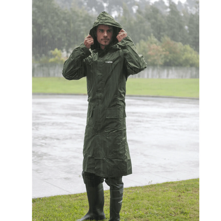 Chubasquero Impermeable de Nylon – CAT I, Ligero, Resistente y con Capucha Oculta