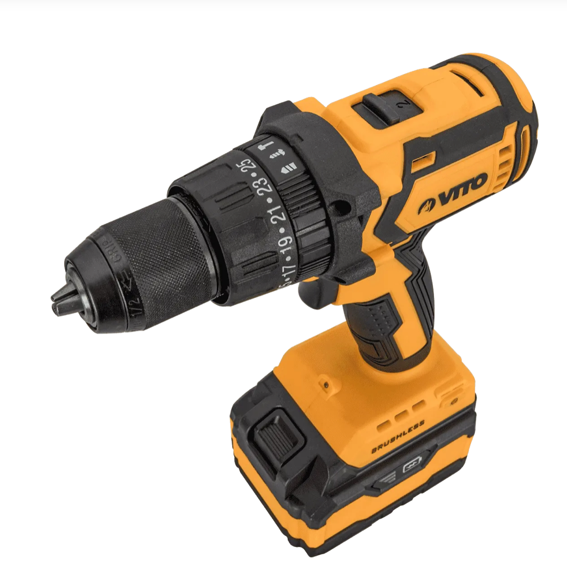 Taladro Atornillador Percutor Brushless 20V – 2 Baterías 4.0Ah + Kit 17 Piezas