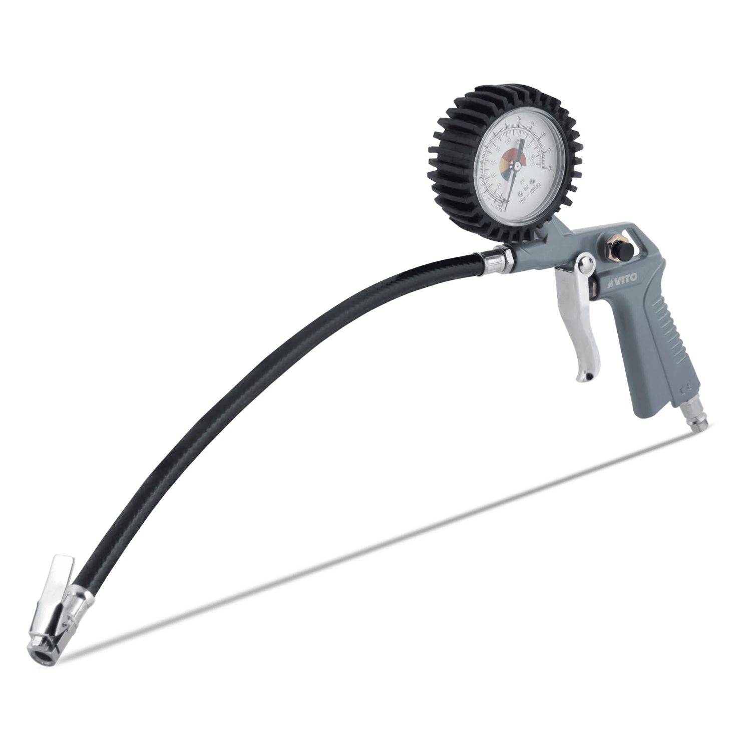 Kit de Accesorios de Aire Comprimido 8 Piezas | Pistolas, Manguera y Manómetro para Compresores