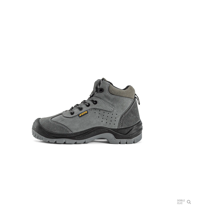 Bota de Seguridad Genes S1P – Gamuza, Puntera de Acero y Suela Antiperforación