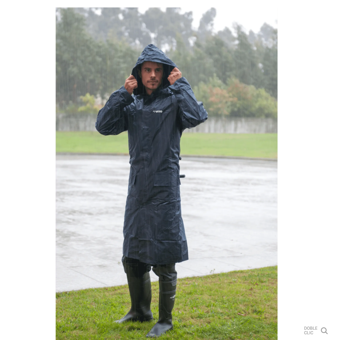 Chubasquero Impermeable de Nylon – CAT I, Ligero, Resistente y con Capucha Oculta