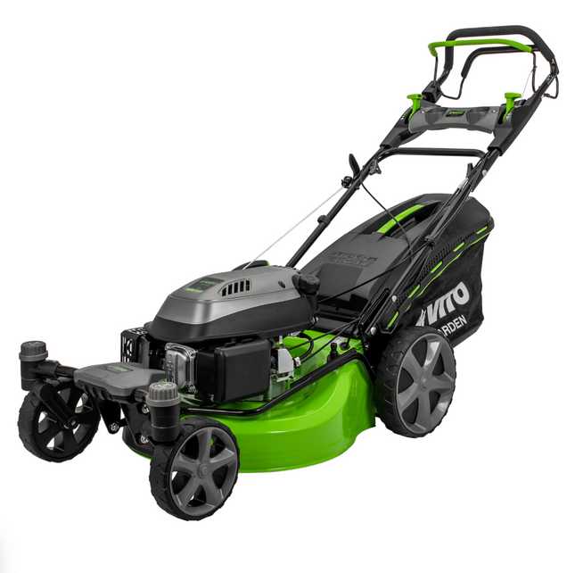 Cortacésped Gasolina 196cc 6.5CV 508mm con Tracción y Ruedas Giratorias 360°