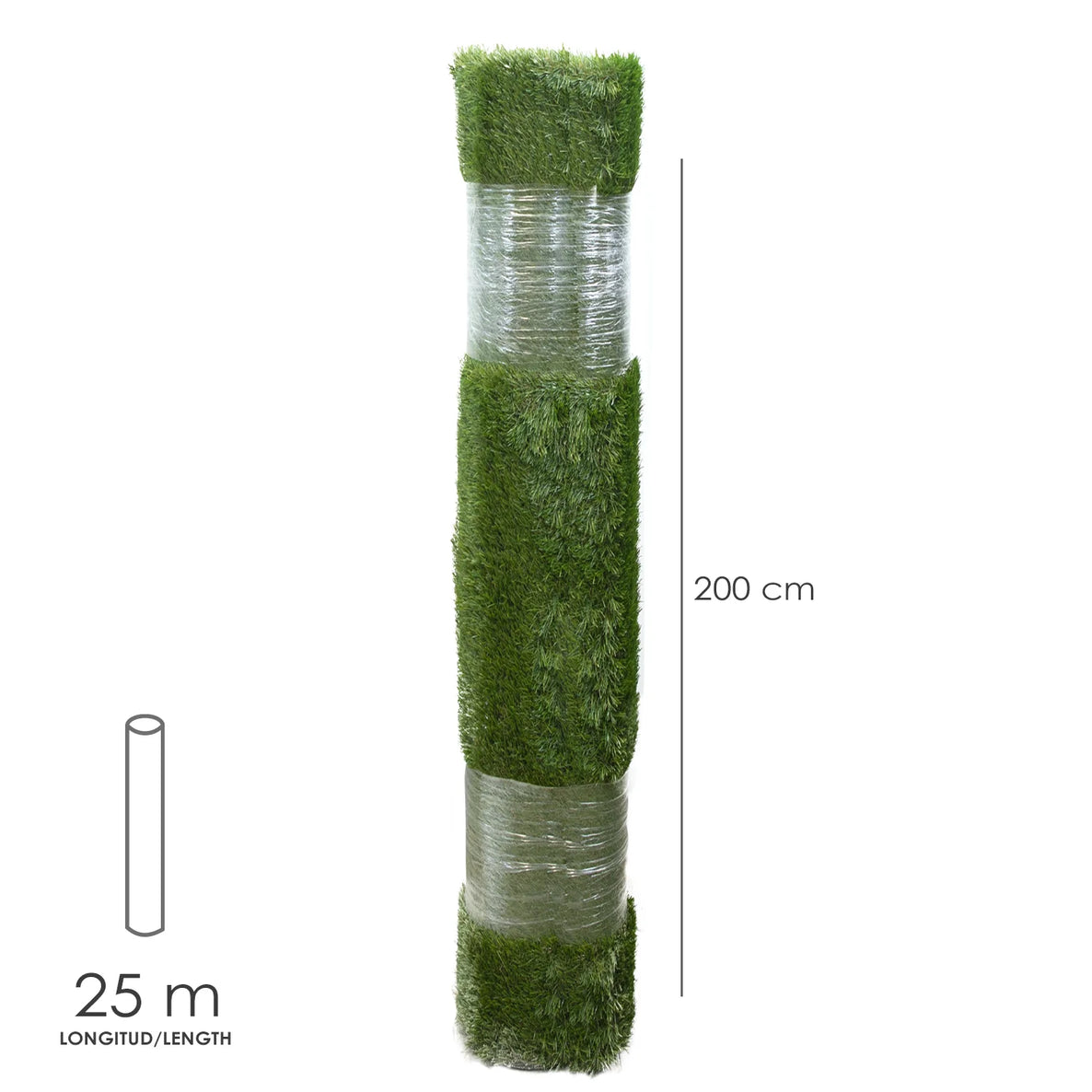 Césped Artificial 12 mm - Rollo de 2 x 25 metros