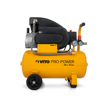 Compresor de Aire con Aceite  24L 2,5HP 10 bar | Potente y Compacto para Uso Doméstico y Taller