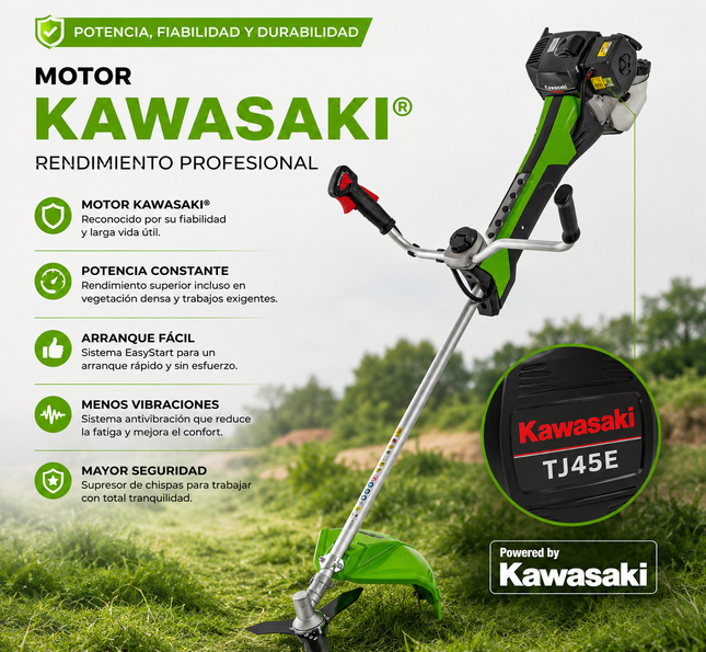 Desbrozadora Profesional KWK 45CC Kawasaki® 1,9CV VITO