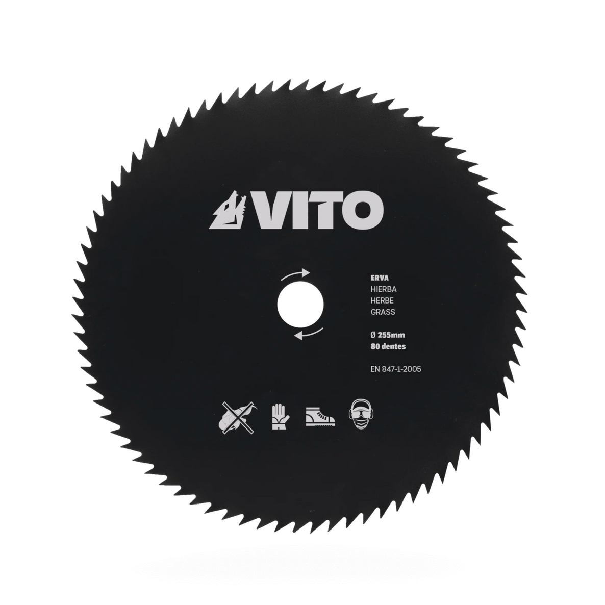 Disco Cortahierbas VITO 80 Dientes 255 mm para Desbrozadora | Corte Preciso y Duradero