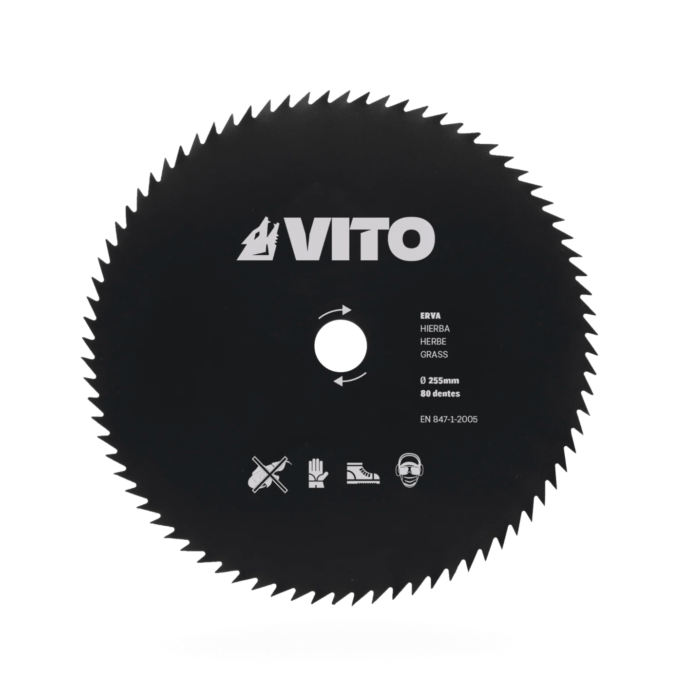 Disco Cortahierbas VITO 80 Dientes 255 mm para Desbrozadora | Corte Preciso y Duradero
