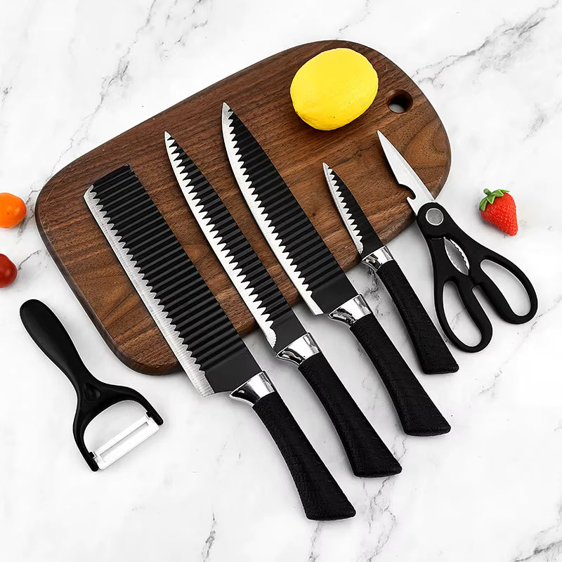 Set de Cuchillos de Acero Inoxidable con Mangos Ergonómicos