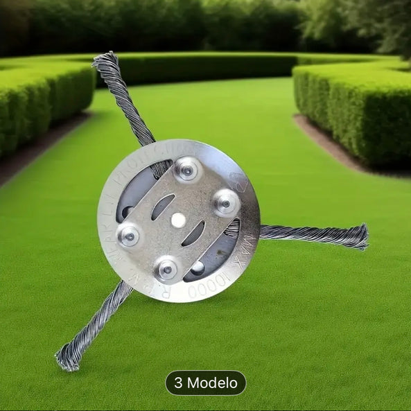 Cepillo de Acero 3 Puntas para Desbrozadora a Batería