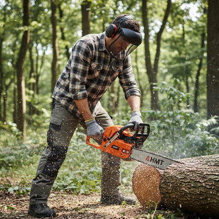 Motosierra Gasolina 52cc Espada 20" HMT Tools – Potente, Arranque Fácil y Corte Rápido