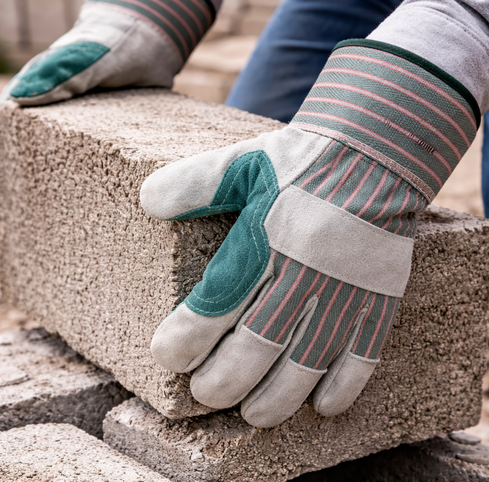 Guante de Piel Tipo Americano Reforzado