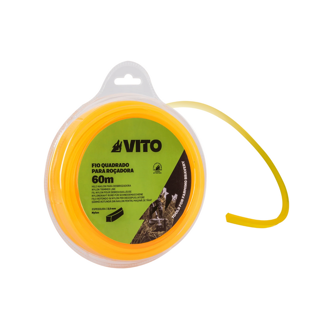Hilo de Nylon Redondo 3 mm - 60metros para Desbrozadora | Corte Preciso