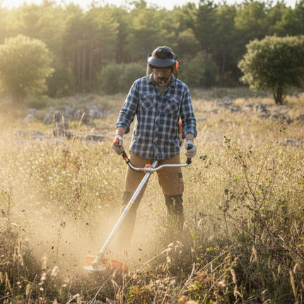 Desbrozadora Gasolina 52cc 2 Tiempos 51.7cc | Cortabordes Potente para Hierba Alta y Maleza
