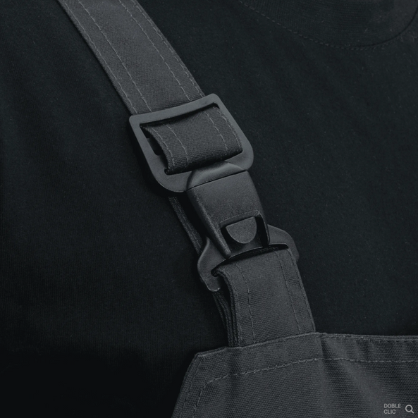 Jardinera de Trabajo Comfort Plus Gris – 10 Bolsillos, Triple Costura y Rodillas Reforzadas