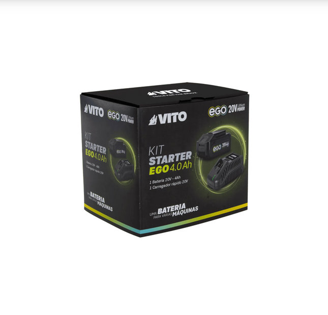Kit Starter EGO 20V 4Ah – Batería y Cargador Rápido