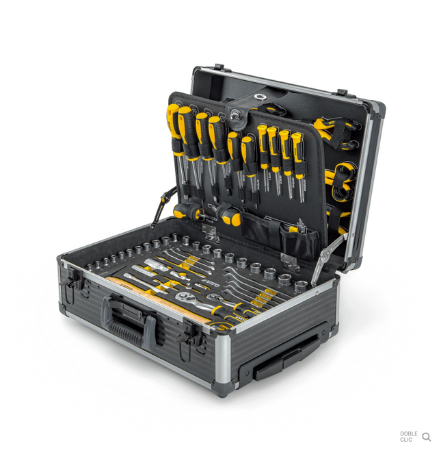 Maleta Trolley con Herramientas VITO 137 Piezas | Kit Completo Portátil y Profesional