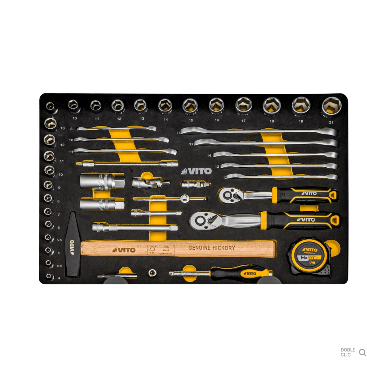 Maleta Trolley con Herramientas VITO 137 Piezas | Kit Completo Portátil y Profesional