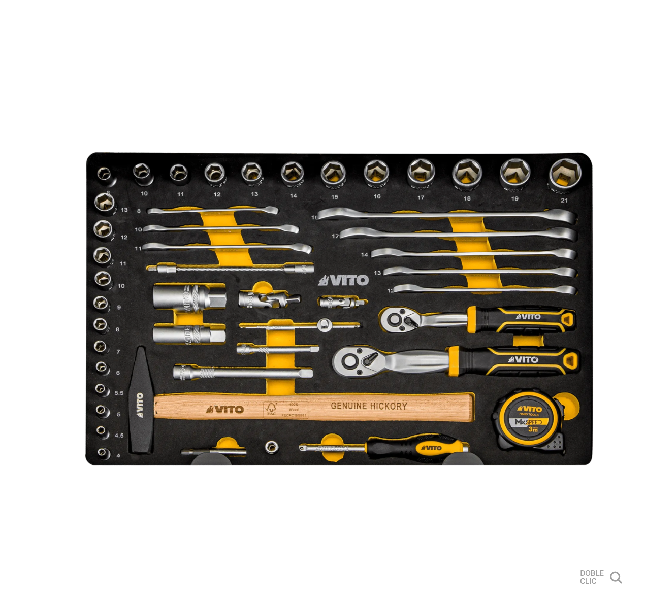 Maleta Trolley con Herramientas VITO 137 Piezas | Kit Completo Portátil y Profesional