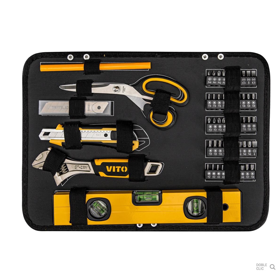 Maleta Trolley con Herramientas VITO 137 Piezas | Kit Completo Portátil y Profesional