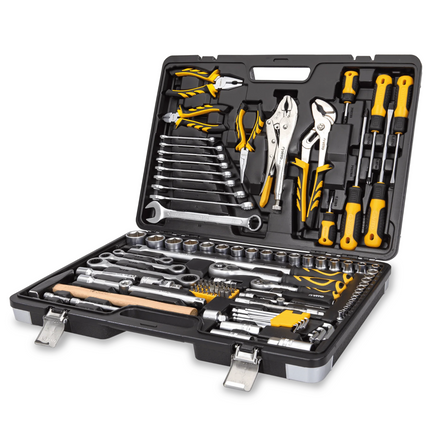 Maletín de Herramientas 119 Piezas | Acero Cromo Vanadio · Kit Completo Profesional