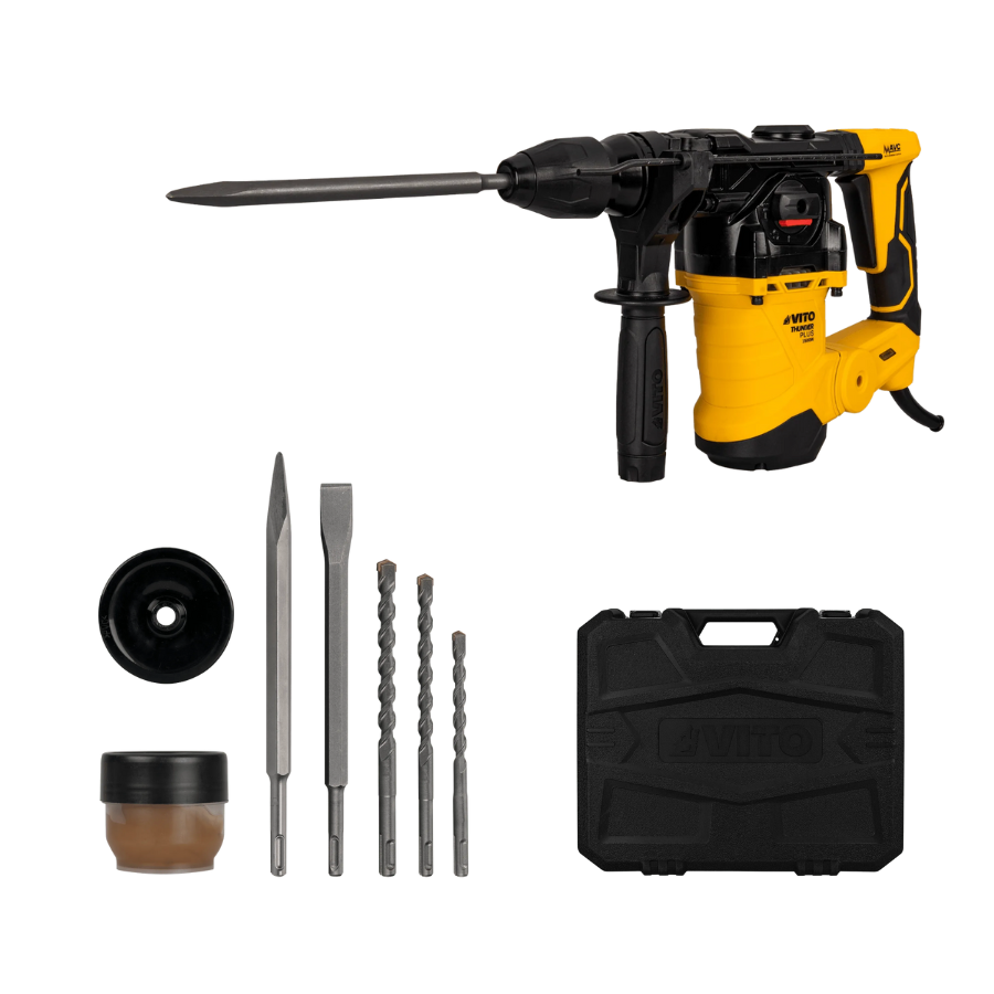 Martillo Perforador Demoledor 1500W  – Herramienta Profesional para Hormigón, Piedra y Albañilería